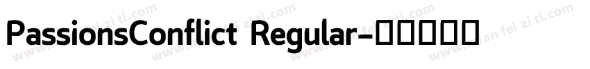PassionsConflict Regular字体转换